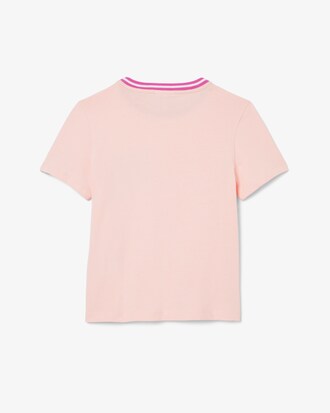 T-Shirt aus Baumwolle mit Kontrast-Print
