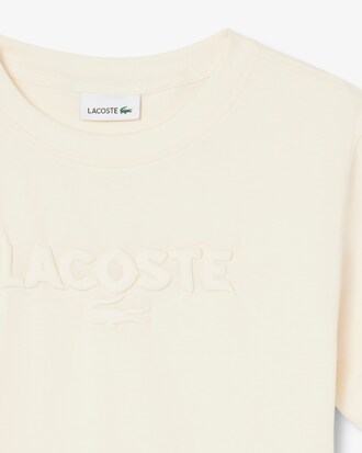 T-Shirt von Lacoste aus strukturierter Baumwolle
