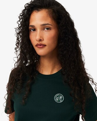 Regular Fit-T-Shirt aus Baumwolle mit Badge-Akzent