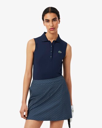 Golf-Polohemd aus Stretchgewebe mit UV-Schutz, Slim Fit