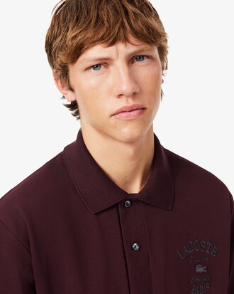 Classic Fit-Polohemd aus Petit Piqu&eacute; mit Print