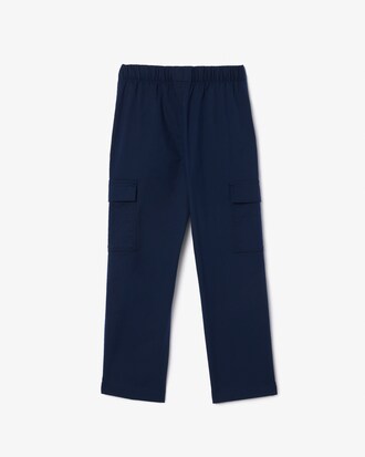 Leichte Cargo-Hose aus Baumwollgabardine