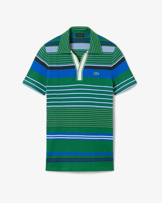 Gestreiftes Slim Fit-Polohemd Runway aus Piqu&eacute;