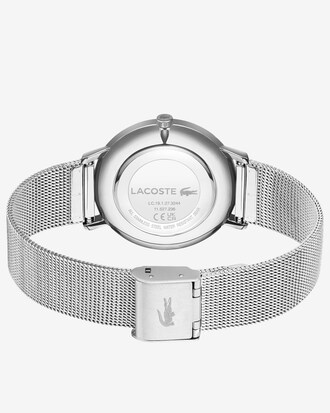 Ionenplattierte Uhr Crocorigin aus Edelstahl und Mesh