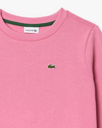 Sweatshirt aus Fleece mit Rundhalsausschnitt
