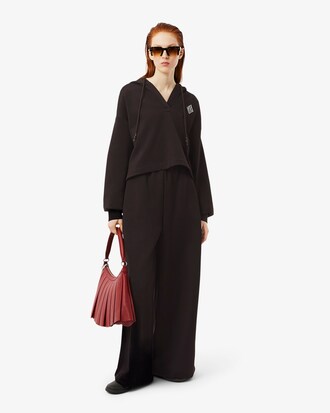 Oversized-Sweathose Runway aus Satin