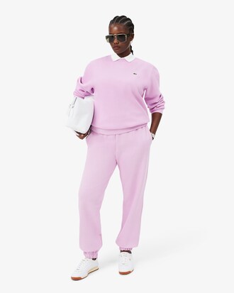 Relaxed Fit-Sweatshirt aus Piqu&eacute; mit Rundhalsausschnitt