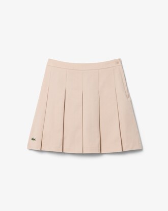 Faltenrock aus Baumwoll-Twill