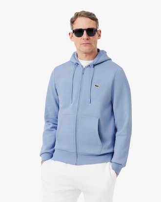 Hoodie aus Fleece mit Rei&szlig;verschluss