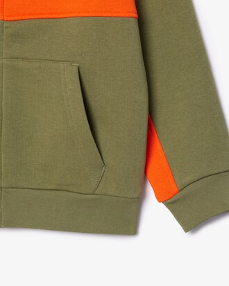 Hoodie aus Fleece mit Reißverschluss