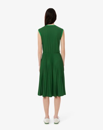Ärmelloses Faltenkleid