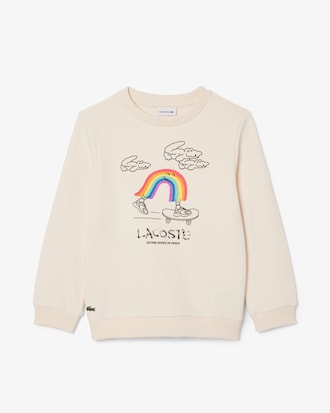 Sweatshirt aus Fleece mit Druck