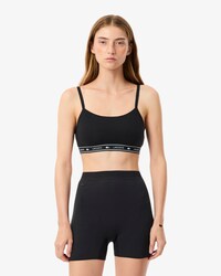 Sport-BH aus Stretch-Baumwolle mit Logoband