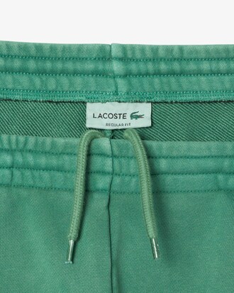 Shorts aus Baumwollfleece mit verwaschenem Effekt