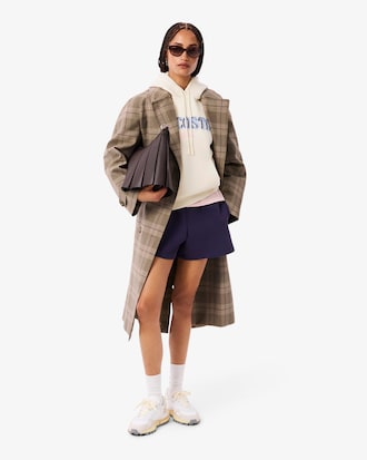 Hoodie aus Fleece mit Logo