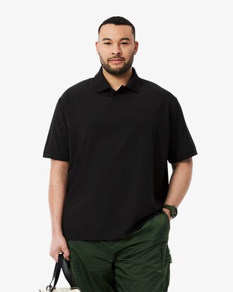 Loose Fit-Polohemd aus Mesh