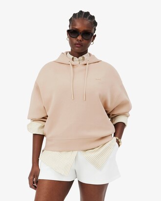 &Uuml;bergro&szlig;er Hoodie mit verstellbarer Kapuze