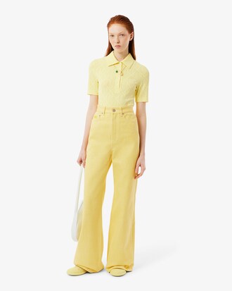 Denim-Jeans Runway mit weitem Schnitt