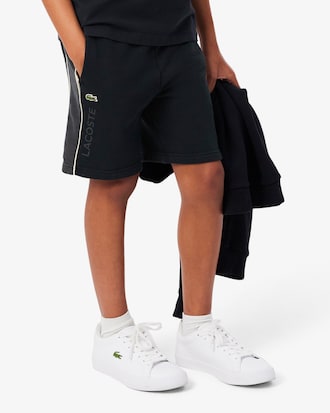 Fleece-Shorts mit Colorblock-Design