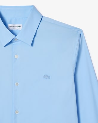 Slim Fit-Hemd aus Stretch-Popeline