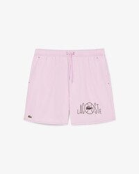 Halblange Badehose mit Tennis-Print