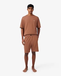 Rippstrick-Pyjama-Set aus Baumwolle mit Tiefpr&auml;gung