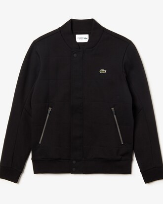 Herren LACOSTE SPORT Teddy-Jacke mit gestepptem Effekt