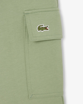 Cargo-Shorts aus Baumwollfleece