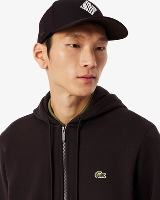 Hoodie aus Fleece mit Rei&szlig;verschluss