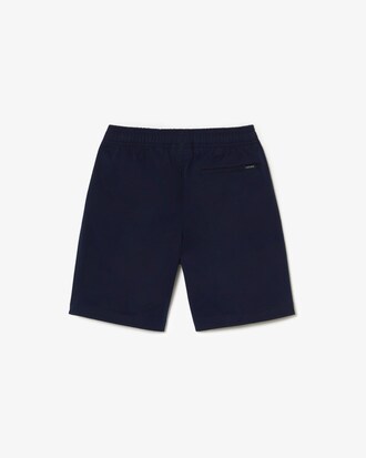Shorts aus Stretch-Baumwollgabardine