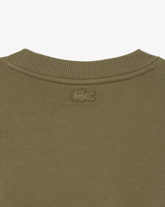 Sweatshirt aus Fleece mit Stickmotiv