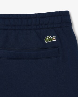 Shorts aus Baumwollfleece mit Druck