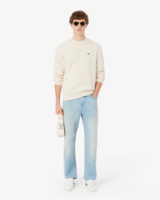 Sweatshirt aus Fleece mit Rundhalsausschnitt