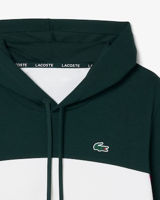 Sportlicher Hoodie mit Rei&szlig;verschluss und Colorblock-Design