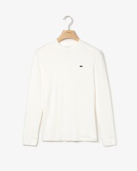 Damen T-Shirt aus Ripp-Gewebe LACOSTE L!VE