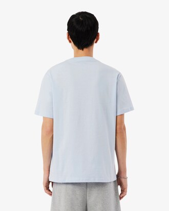 Loungewear-T-Shirt aus Baumwolle mit Krokodil-Druck