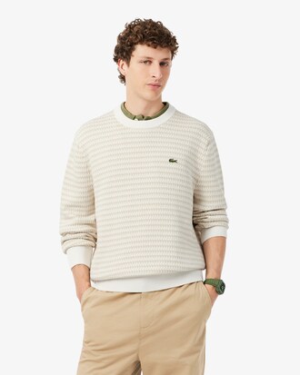Strickpullover aus Baumwolljacquard