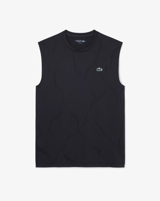 Tennis-Tanktop aus Jacquard mit Kroko-Print und Ultra-Dry-Technologie