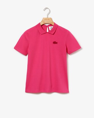 Damen-Poloshirt mit Schl&uuml;ssellochausschnitt LACOSTE L!VE