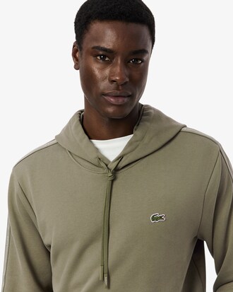 Hoodie mit Rei&szlig;verschluss und Logostreifen