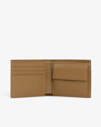Mittelgro&szlig;e Brieftasche Nomogramme aus Leder