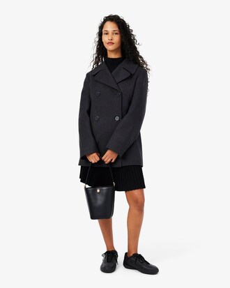 Kurzer Peacoat aus Wolle