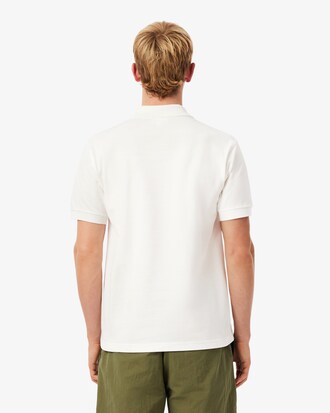Classic Fit-Polohemd aus Mini-Piqu&eacute; mit Stickmotiv