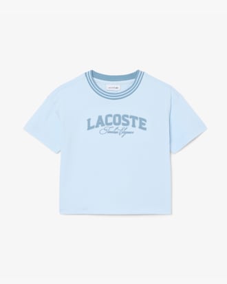 T-Shirt aus Baumwolle mit Lacoste-Branding