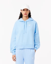 Hoodie aus Fleece mit Logo