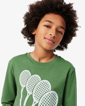 T-Shirt aus Baumwolle mit langen &Auml;rmeln