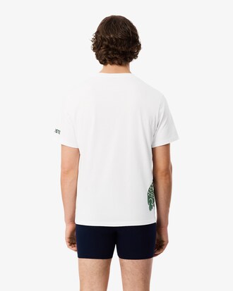 Loungewear-T-Shirt aus Baumwolle mit Druck