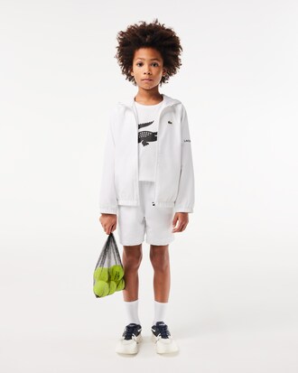 Sportjacke mit Kapuze und Reißverschluss