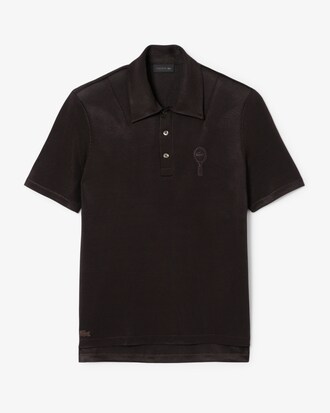 Regular Fit-Polohemd Runway aus Satin-Piqué