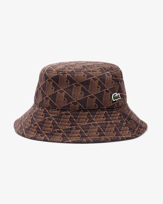 Bob-Hut aus Jacquard mit Monogramm